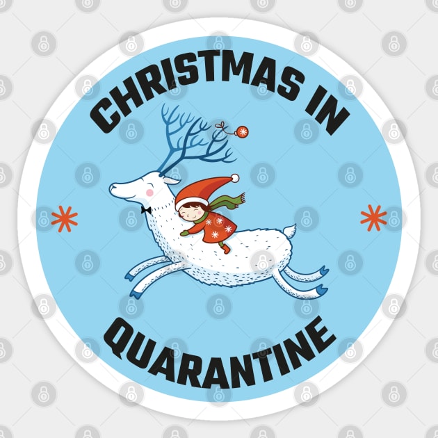 Christmas in Quarantine Sticker by MZeeDesigns